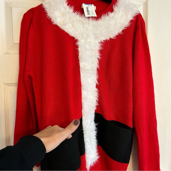 Mik Mesh NWT Women's Santa Sweater size Small - Picture 2 of 9